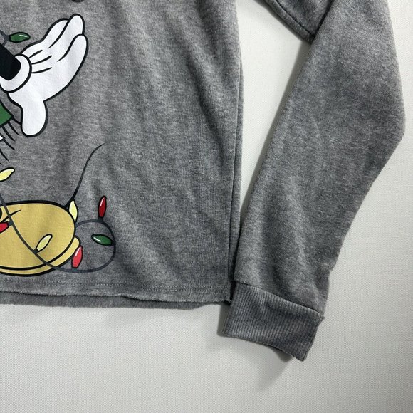 Disney Girl’s Sweatshirt Hoodie Micky Mouse Santa Christmas Long Sleeve Size‎ M - Picture 4 of 8